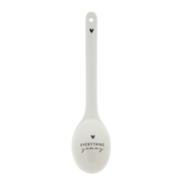 Food Spoon | Yummy | 16 cm | Wit/Zwart | Bastion Collections