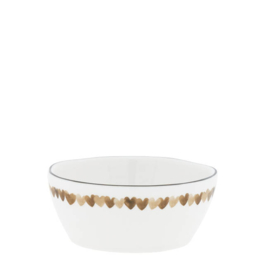 Saus Bowl Hearts allround | Ø: 9,5 cm | Brown | Bastion Collections