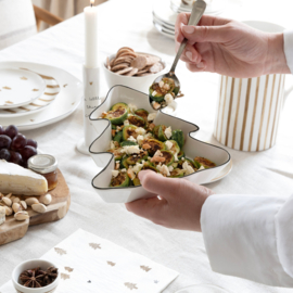 XMAS Bowl | Small 18 cm | Wit/Zwart | Bastion Collections