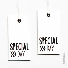 Cadeaulabels | Special Day Wit | Set 4