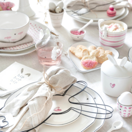 Mok Large Watercolour Stripes | Rose | Bastion Collections