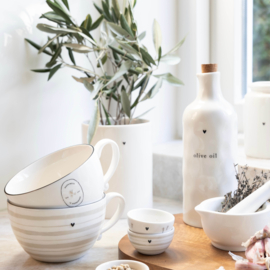 Olive Oil Fles Natural Shape | 700 ml | Wit/Zwart | Bastion Collections