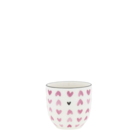 Eierdop Hearts all Over | Rose | Bastion Collections