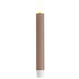 LED Dinner Candle set 2 stuks | Dusty Rose | Ø:2,2 x 15 cm | Deluxe Homeart