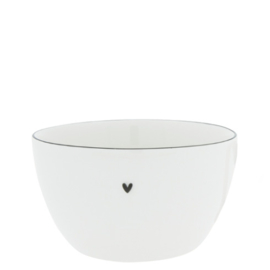 Bowl Large | Ø:15 cm | Wit/Zwart | Bastion Collections