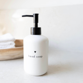 Soap Dispenser Heart Hand Soap | Wit/Zwart | Bastion Collections