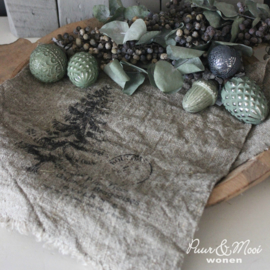 Kerst Shabby Doek | Kerstboom | 30 x 45