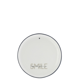 Gebakschotel | Smile | Ø:16 cm | Wit/Zwart | Bastion Collections