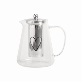 Theepot Glas Hart | 1200 ml | Eulenschnitt
