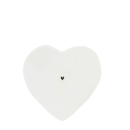 Box Heart | Heart on top | 11,5x5,5 cm | Wit/Zwart | Bastion Collections