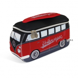 VW Bulli | Koeltas - Toilettas | Neoprene | Zwart/Rood