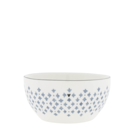 Bowl Medium | Print | Ø:15 cm | Iris Blue | Bastion Collections