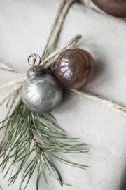 Kerstballen Mini Metal Chips | Faded Rose | Zakje 8 stuks | IB Laursen