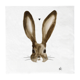 Servetten Bunny | Large 20 pcs 16,5 x 16,5 cm | Bastion Collections