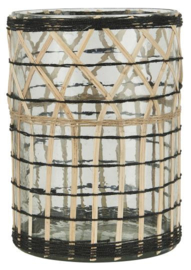 Candle Holder Bamboo Braid | X Large | 20 x Ø: 14 cm | IB Laursen