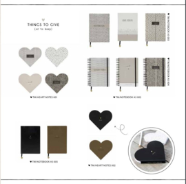 Notitieboekje A5 Leatherlook Taupe | Happy Notes | Bastion Collections