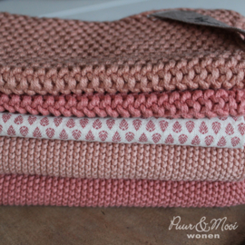 Theedoek | w/small Pattern | Faded Rose | IB Laursen