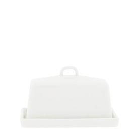 Botervloot Small | Heart | Wit/Zwart | Bastion Collections