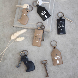 Sleutelhanger Huis | Taupe | Bastion Collections