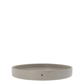 Tray Round Matt Titane | Large Ø:25 cm | Bastion Collections