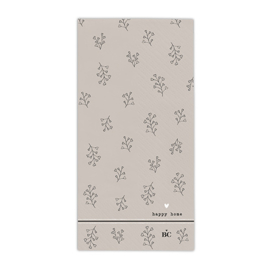 Servetten Flower | X Large | 16 stuks | Titane/Zwart | Bastion Collections