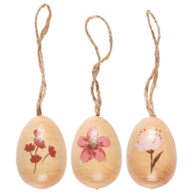 Eieren Hout Flower | Set 3 | IB Laursen
