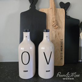 Oil & Vinegar Set Large | 1 Liter | Matt Titane | Bastion Collections