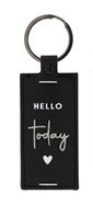 Sleutelhanger | Hello Today | Zwart | Bastion Collections