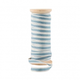 Lint met Stiksel Dusty Blue | Per Meter of Klos 25 mtr. | Ib Laursen