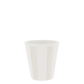 Espresso Mok Paperlook | Stripes | Titane | Bastion Collections