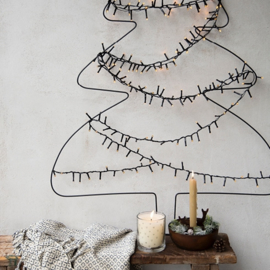 Kerstboom Draad Zwart | Large 99x72 cm | Bastion Collections