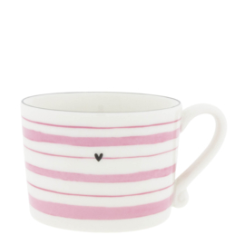 Mok Large Watercolour Stripes | Rose | Bastion Collections
