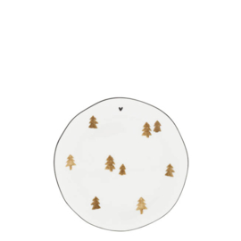 Gebakschotel XMAS Trees | Ø:16 cm | Caramel/Brown | Bastion Collections