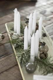 Kerstballen Mini Metal Chips | Grey | Zakje 8 stuks | IB Laursen