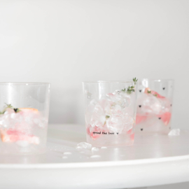 Drinkglas M Hearts all Over | Natural Shape | 300 ml | Bastion Collections