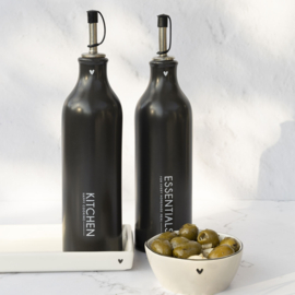 Oil & Vinegar Matt Black | Set 2 stuks | 750 ml | Bastion Collections