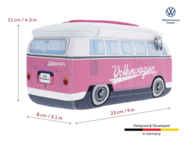 VW Bus | Lunchtas - Toilettas | Small | Roze