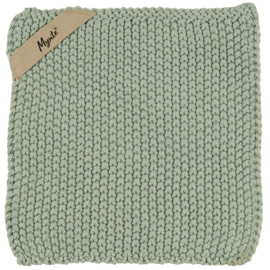 Pannenlap | Dusty Green | Gebreid | Mynte Ib Laursen