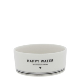 Waterbakje Kat | Happy Water | Wit/Zwart | Bastion Collections