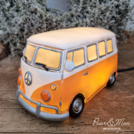 VW Retro Busje Tafellamp Oranje