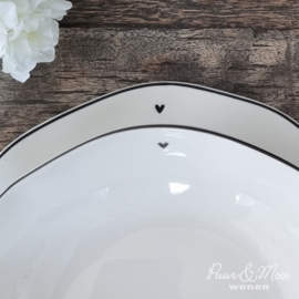 Soup Plate | Little Heart | Debossed | Ø:21 cm | Bastion Collections