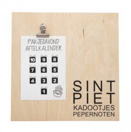 Aftelkalender Kaart Sint