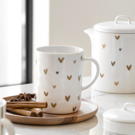 Theepot Little Hearts | Brown | Bastion Collections