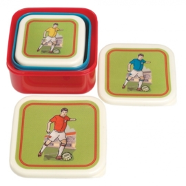 Snackdoosjes Voetbal Set 3 