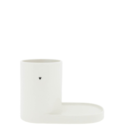 Soap Dish Holder Heart | Wit | Bastion Collections