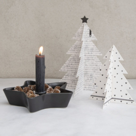 Candleholder Stervorm | Matt Black | 18 cm | Bastion Collections