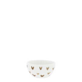 Bowl Mini | Brown Hearts | Ø:6 x 3 cm | Bastion Collections