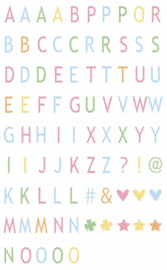 Letter & Symbolen Set | Pastel | A3, A4, A5 Lichtbox