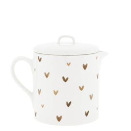 Theepot Little Hearts | Brown | Bastion Collections