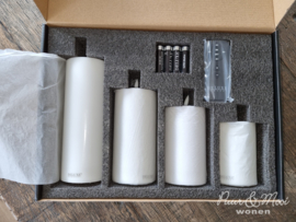 LED Kaarsen Giftbox Wit | Incl. Afstandsbediening & Batterijen | Deluxe Homeart